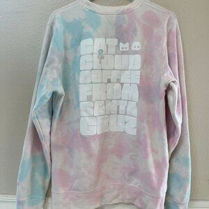 SANTA CRUZ CAT AND CLOUD COFFEE CREWNECK